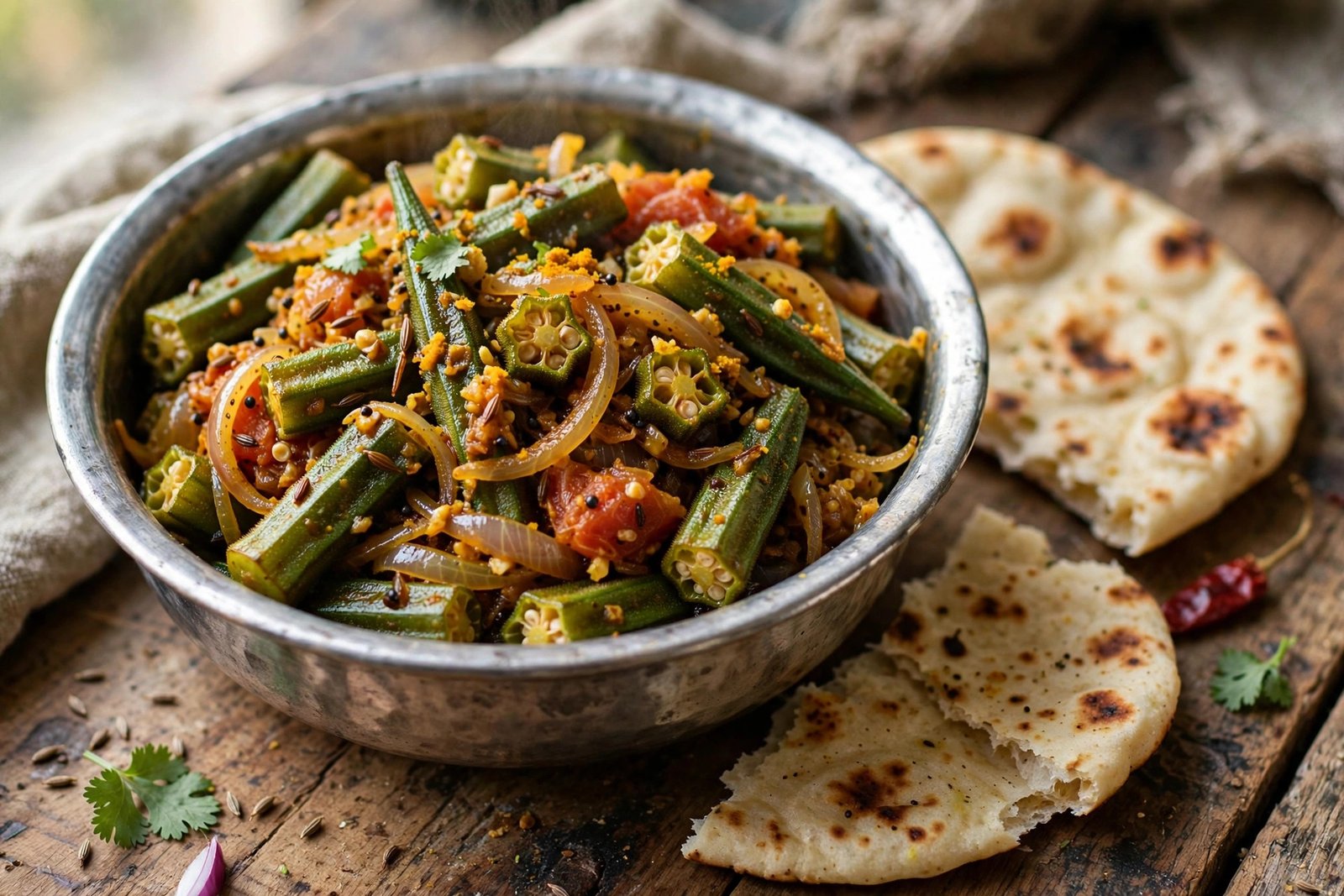 Bhindi Masala Recipe – Simple Pakistani Okra Fry Curry